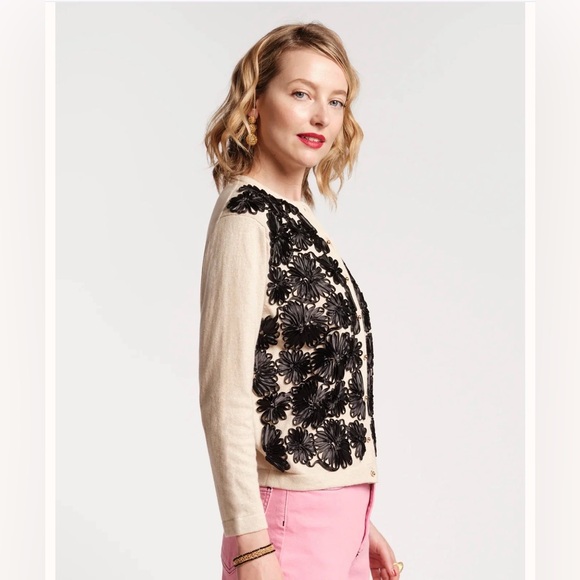 FRANCES VALENTINE DARLING GUGGENHEIM RIBBON CARDIGAN XL - Picture 2 of 9